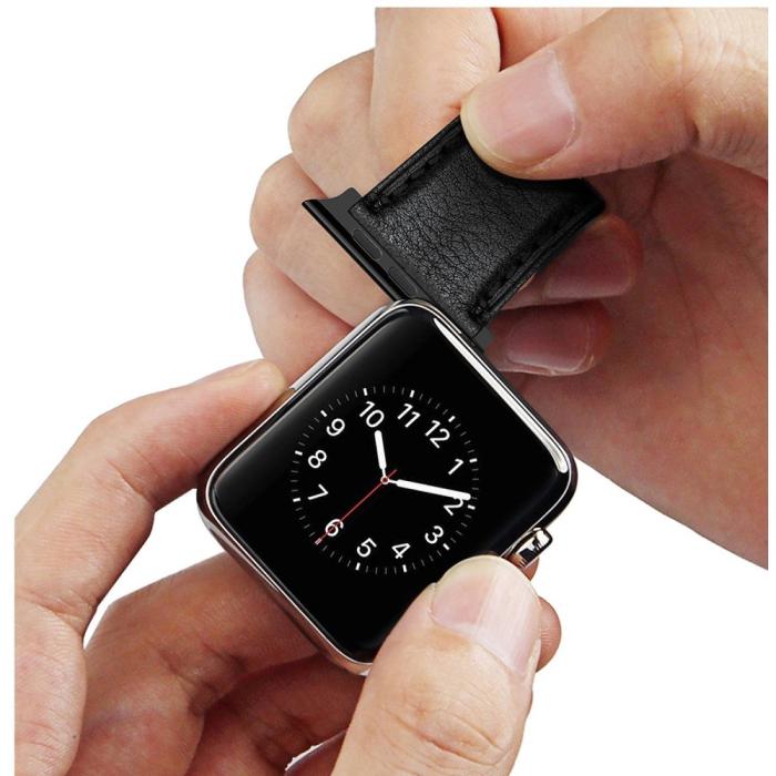 Bild 3,  Spring Bar Fästen till Apple Watch 42/41/40/38 mm - Svart - Teknikhallen.se