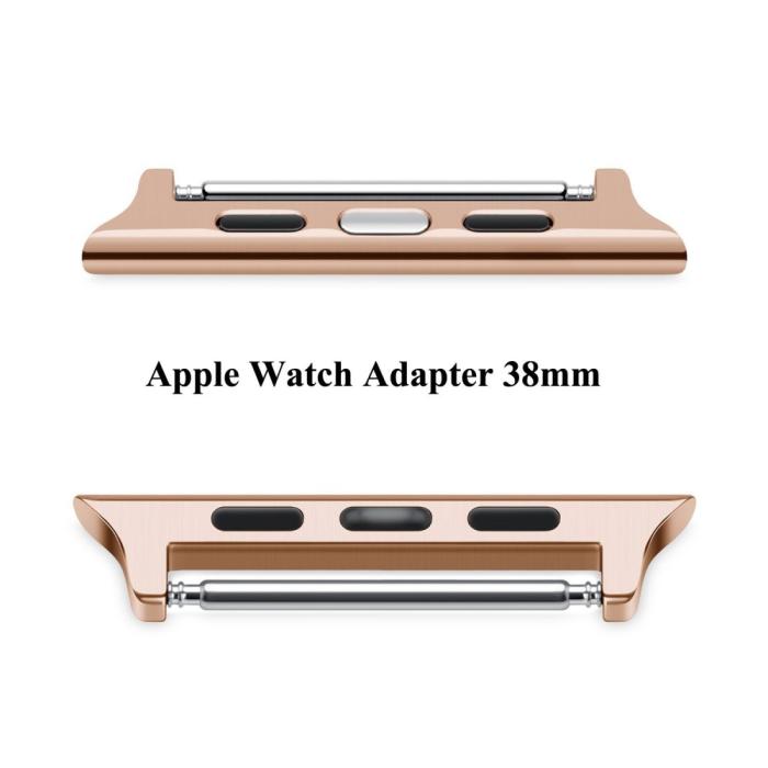 Bild 4,  Spring Bar Fästen till Apple Watch 42/41/40/38 mm - Roséguld - Teknikhallen.se