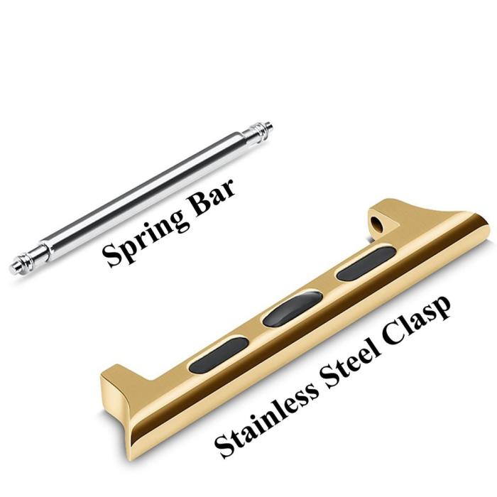 Bild 2,  Spring Bar Fästen till Apple Watch 42/44/45/46/49 mm Guld - Teknikhallen.se