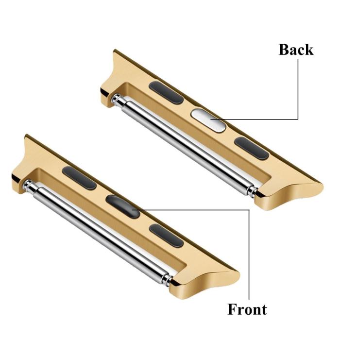 Bild 3,  Spring Bar Fästen till Apple Watch 42/44/45/46/49 mm Guld - Teknikhallen.se