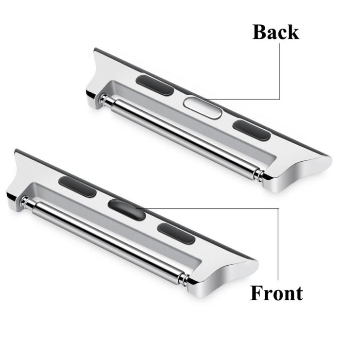 Bild 3,  Spring Bar Fästen till Apple Watch 42/44/45/46/49 mm Silver - Teknikhallen.se
