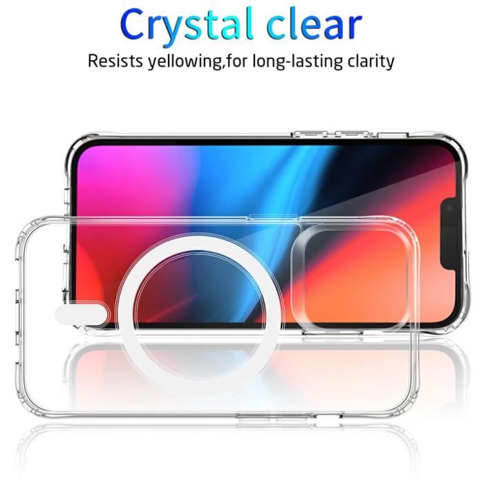 Bild 2,  iPhone 13 Pro - MagSafe Hybrid Skal - Transparent - Teknikhallen.se