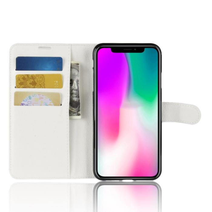 Bild 4,  iPhone XR - Litchi Plånboksfodral - Vit - Teknikhallen.se