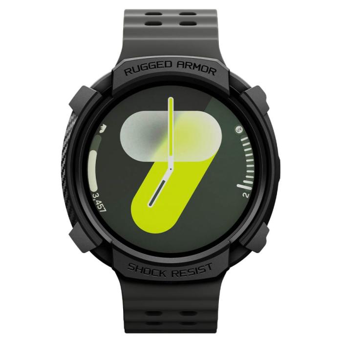 Bild 3, Spigen Spigen Galaxy Watch 8 40 mm Skal Rugged Armor Matt Svart - Teknikhallen.se