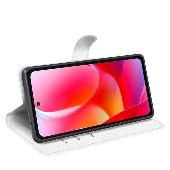 Bild 5,  Samsung Galaxy A03 Fodral Litchi Läder Vit - Teknikhallen.se