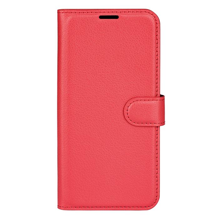 Bild 2,  Samsung Galaxy A03 Fodral Litchi Läder Röd - Teknikhallen.se