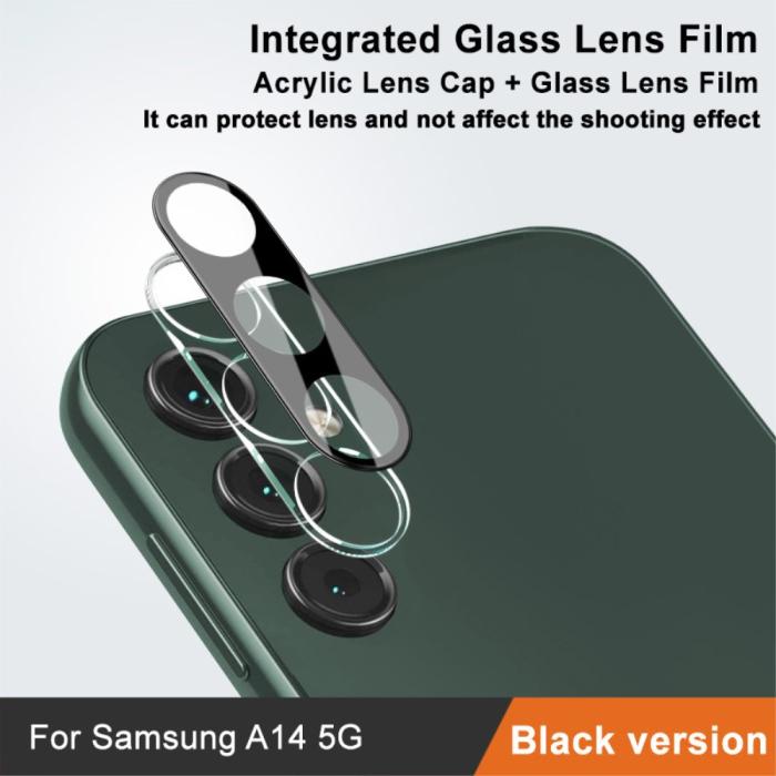 Bild 2, IMAK IMAK Galaxy A14 4G/5G Linsskydd Härdat Glas + Akryl Lock Svart - Teknikhallen.se