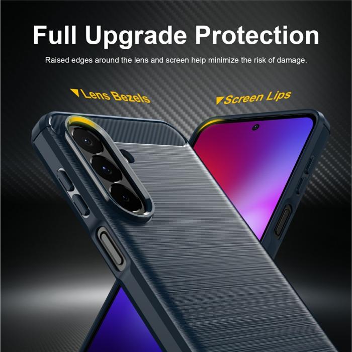 Bild 2,  Samsung Galaxy A27 5G Skal TPU Brushed Blå - Teknikhallen.se