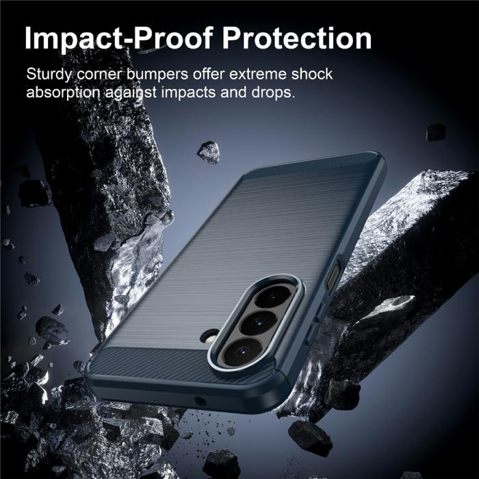 Bild 3,  Samsung Galaxy A27 5G Skal TPU Brushed Blå - Teknikhallen.se