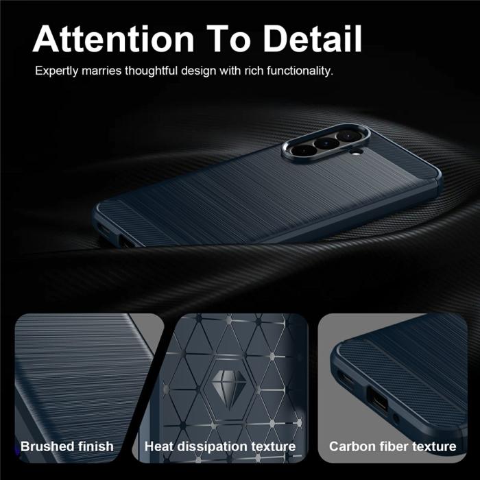 Bild 5,  Samsung Galaxy A27 5G Skal TPU Brushed Blå - Teknikhallen.se