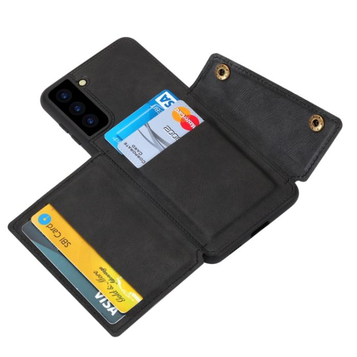 Bild 5,  Samsung Galaxy S22 Skal Med Kortfack Och Magnet Svart - Teknikhallen.se
