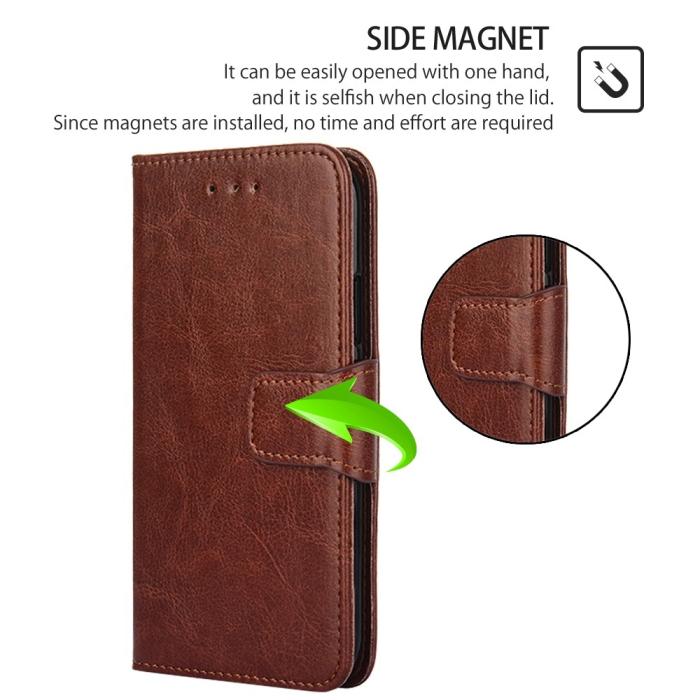 Bild 4,  Samsung Galaxy S23 Plus Fodral Läder Brun - Teknikhallen.se