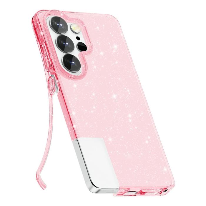 Bild 4,  Samsung Galaxy S26 Ultra Skal Glitter TPU Rosa - Teknikhallen.se