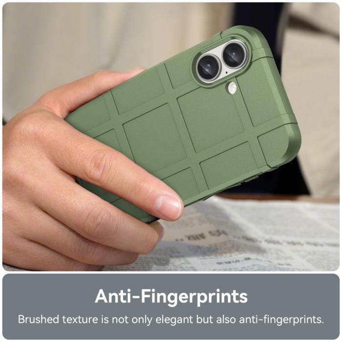 Bild 6,  iPhone 16 Plus Skal Robust Grön - Teknikhallen.se
