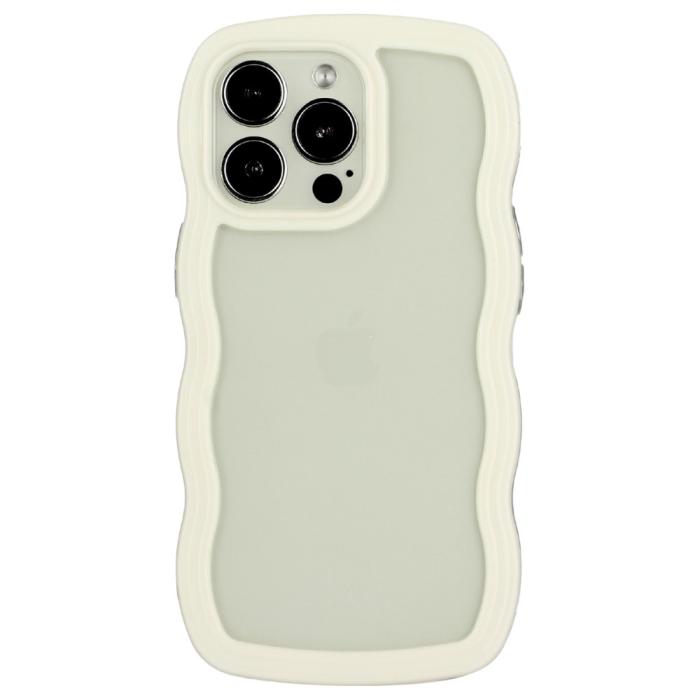 Bild 2,  iPhone 14 Pro Skal Wavy Hybrid Vit - Teknikhallen.se