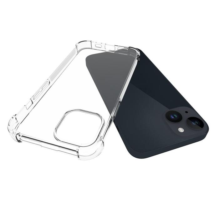 Bild 2,  iPhone 15 Plus Skal Shockproof TPU Transparent - Teknikhallen.se
