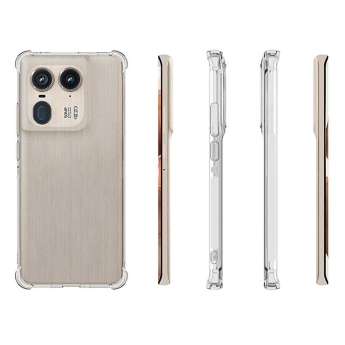 Bild 5,  Motorola Edge 50 Ultra 5G TPU Skal Transparent - Teknikhallen.se