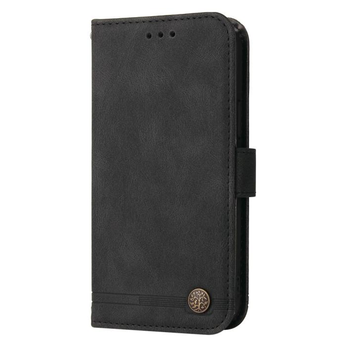 Bild 6,  Samsung Galaxy A54 5G Fodral Skin Touch Läder Svart - Teknikhallen.se