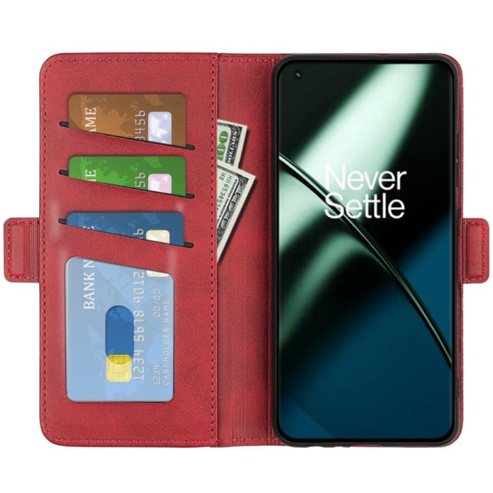 Bild 4,  OnePlus 11 5G Fodral Magnetisk Stängning Röd - Teknikhallen.se