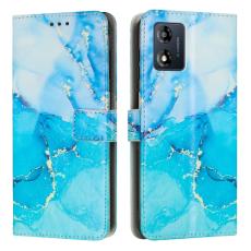  Motorola Moto E13 Fodral Marmor Bl&aring;/Gr&ouml;n - Teknikhallen.se