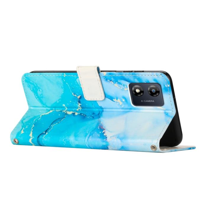 Bild 3,  Motorola Moto E13 Fodral Marmor Blå/Grön - Teknikhallen.se