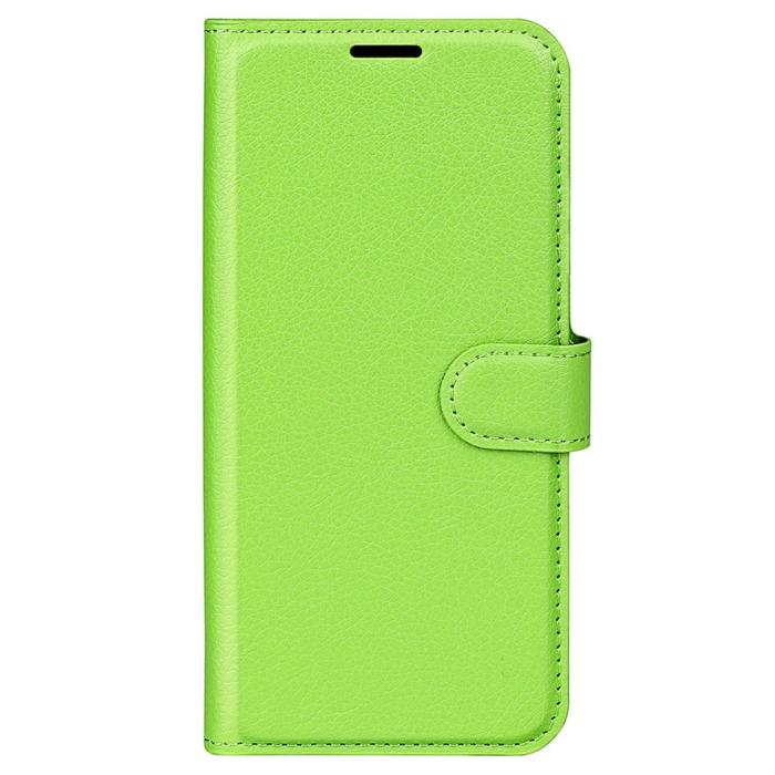 Bild 5,  Samsung Galaxy S23 Ultra Fodral Litchi Läder Grön - Teknikhallen.se