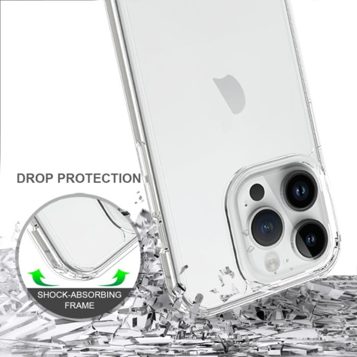 Bild 4,  iPhone 15 Pro Skal Akryl/TPU Shockproof Svart - Teknikhallen.se