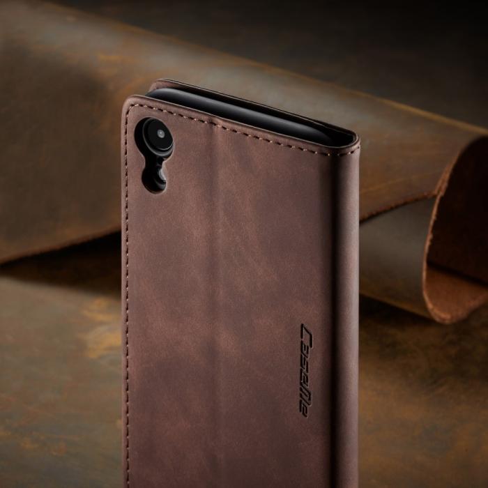 Bild 4, CASEME iPhone XR - CASEME Retro Plånboksfodral - Mörk Brun - Teknikhallen.se