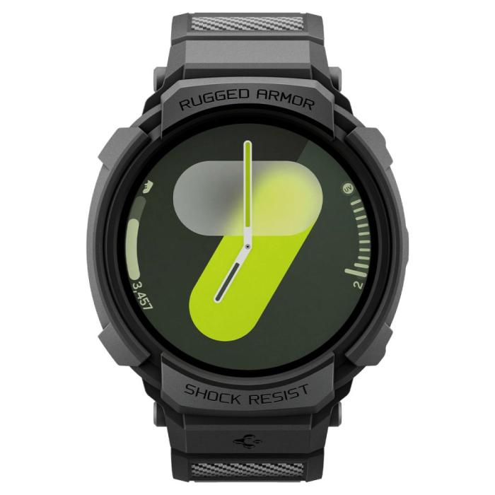 Bild 2, Spigen Spigen Galaxy Watch 8 40 mm Skal/Armband Rugged Armor 'Pro' Matt Svart - Teknikhallen.se