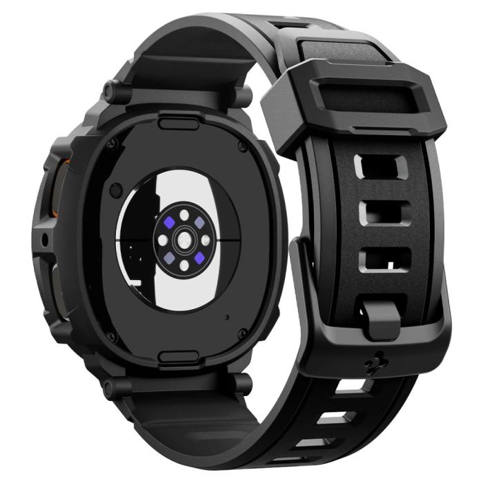 Bild 3, Spigen Spigen Galaxy Watch 8 40 mm Skal/Armband Rugged Armor 'Pro' Matt Svart - Teknikhallen.se