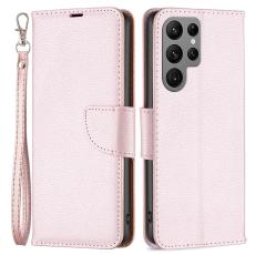  Samsung Galaxy S24 Ultra Fodral Litchi Shark Ros&eacute;guld - Teknikhallen.se