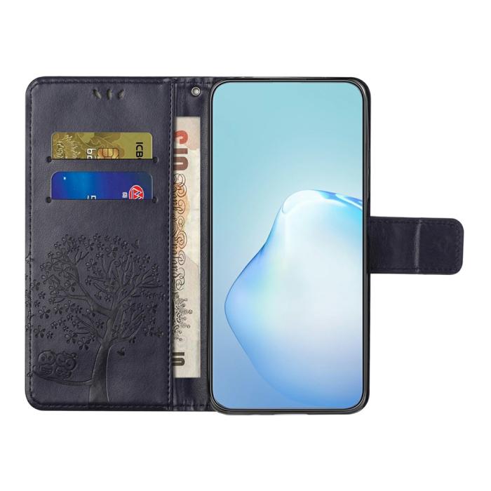 Bild 2,  Motorola Moto G86 Power/G86 5G Fodral Träd Tryck Mörk Lila - Teknikhallen.se