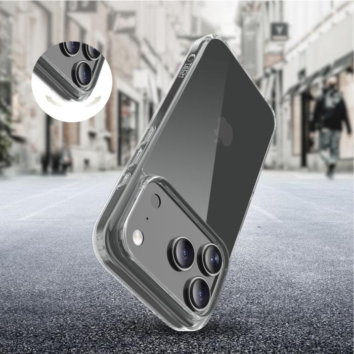Bild 5, Tech-Protect Tech-Protect iPhone 17 Pro Max Skal FlexAir Hybrid Transparent - Teknikhallen.se