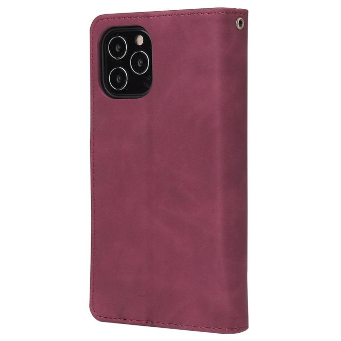 Bild 6,  iPhone 15 Fodral 6-Kort Multifunktionell Vinröd - Teknikhallen.se