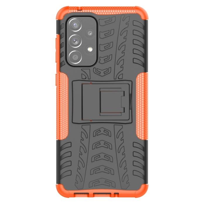 Bild 2,  Samsung Galaxy A33 5G Skal Stöttåligt med Stöd Orange - Teknikhallen.se