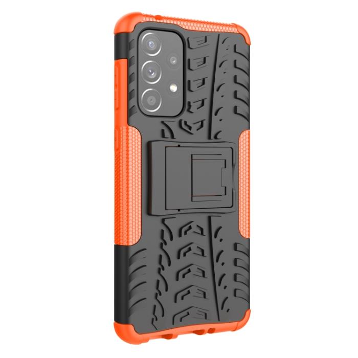 Bild 3,  Samsung Galaxy A33 5G Skal Stöttåligt med Stöd Orange - Teknikhallen.se
