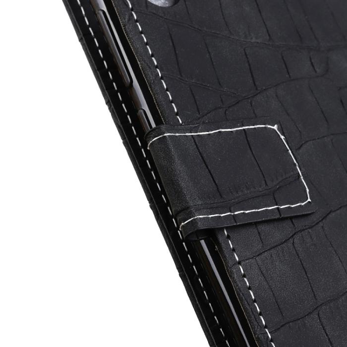 Bild 6,  Xiaomi Redmi 10C Fodral Krokodil Textur Svart - Teknikhallen.se