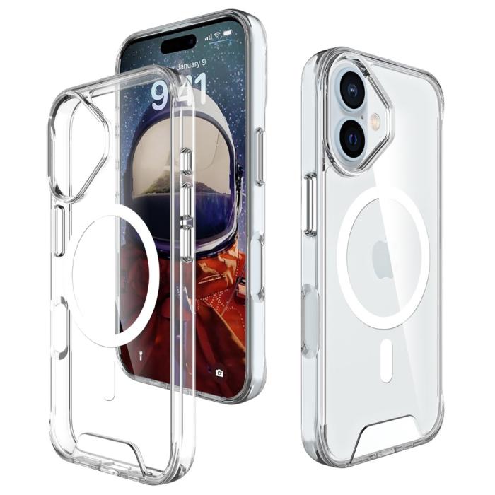 Bild 2,  iPhone 16 Plus Skal MagSafe Transparent - Teknikhallen.se