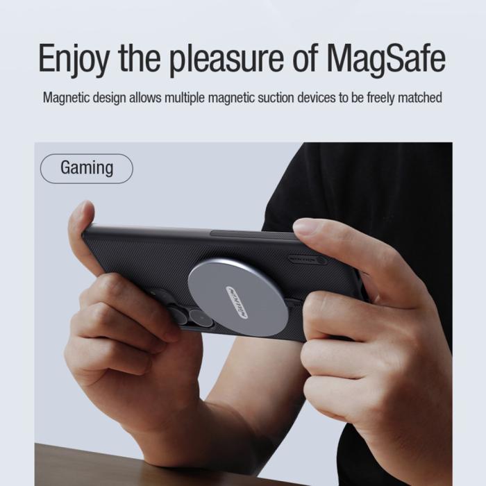Bild 4, NILLKIN NILLKIN Galaxy S24 Ultra Skal MagSafe Frosted Shield Pro Svart - Teknikhallen.se