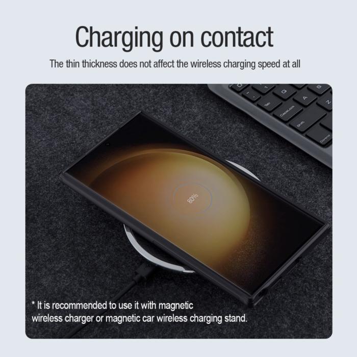 Bild 6, NILLKIN NILLKIN Galaxy S24 Ultra Skal MagSafe Frosted Shield Pro Svart - Teknikhallen.se