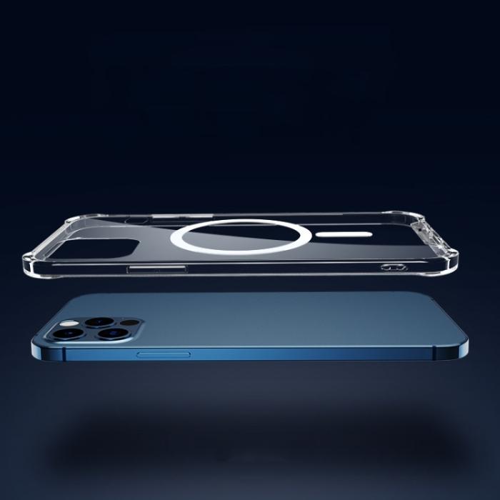Bild 3,  iPhone 14 Skal MagSafe Shockproof AirBag Transparent - Teknikhallen.se