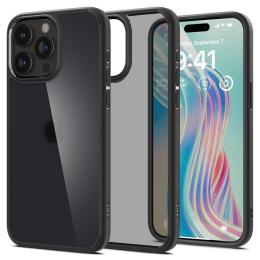 Spigen Spigen iPhone 15 Pro Skal Ultra Hybrid Frostad Svart - Teknikhallen.se