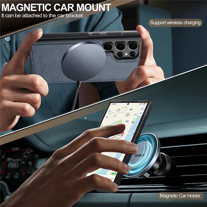 Bild 5, LC.IMEEKE LC.IMEEKE Galaxy S26 Ultra Skal MagSafe Avtagbart Kortfack - Teknikhallen.se