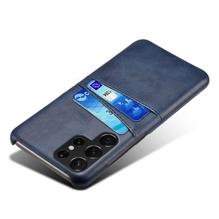 Bild 3, KSQ KSQ Samsung Galaxy S23 Ultra Skal Med 2 Kortfack Blå - Teknikhallen.se