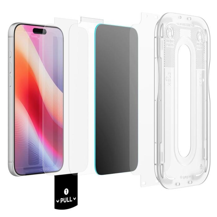 Bild 2, Spigen Spigen iPhone 18 Pro Skärmskydd Glas.tR Pro HD AC - Teknikhallen.se
