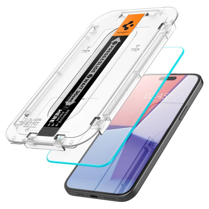 Bild 2, Spigen Spigen iPhone 16/15 GLAS.tR 