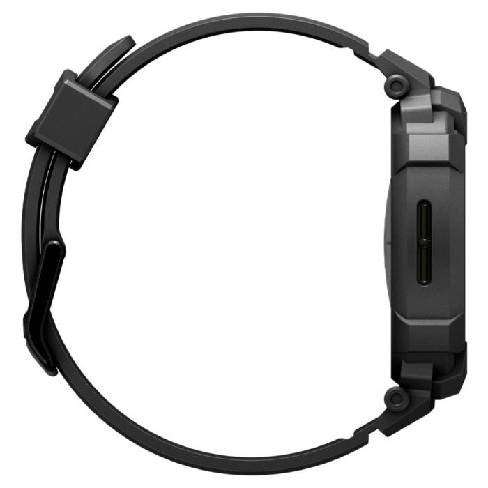Bild 5, Spigen Spigen Galaxy Watch 8 40 mm Skal/Armband Rugged Armor 'Pro' Matt Svart - Teknikhallen.se