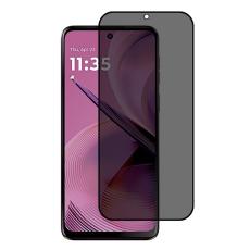  Motorola Moto G55 5G Skr&auml;mskydd Helt&auml;ckande H&auml;rdat Glas Privacy - Teknikhallen.se