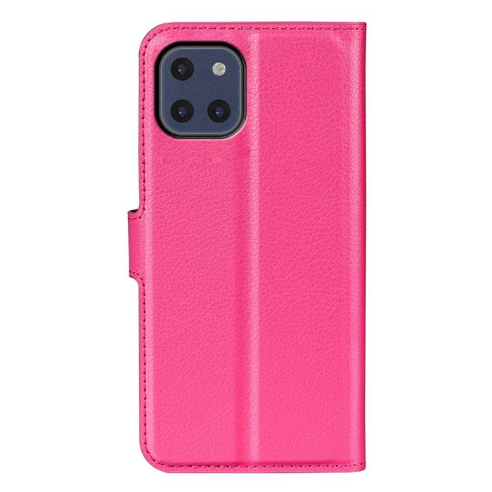 Bild 3,  Samsung Galaxy A03 Fodral Litchi Läder Rosa - Teknikhallen.se