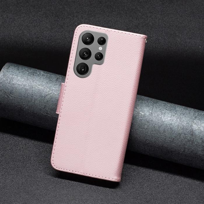 Bild 6,  Samsung Galaxy S24 Ultra Fodral Litchi Shark Roséguld - Teknikhallen.se